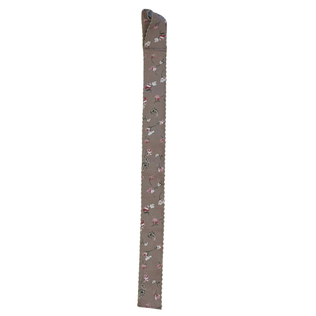 Bow Clip Holder - Taupe Floral