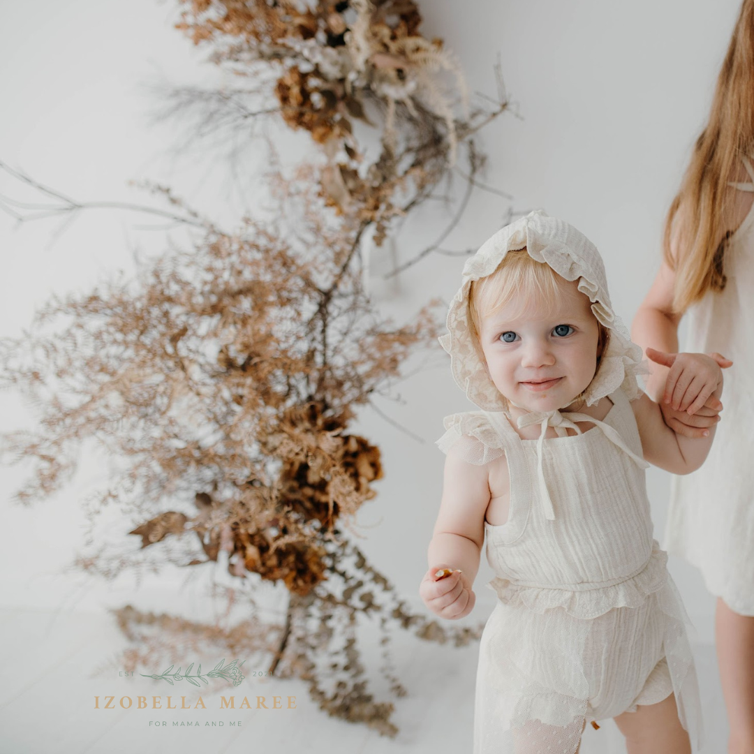Baby Blanket, Baby Play Mat, Baby Clothes, Organic, Cotton Muslin, Baby Gift, Bonnet, beige, natural, cotton, cotton muslin, muslin, baby romper, cream.