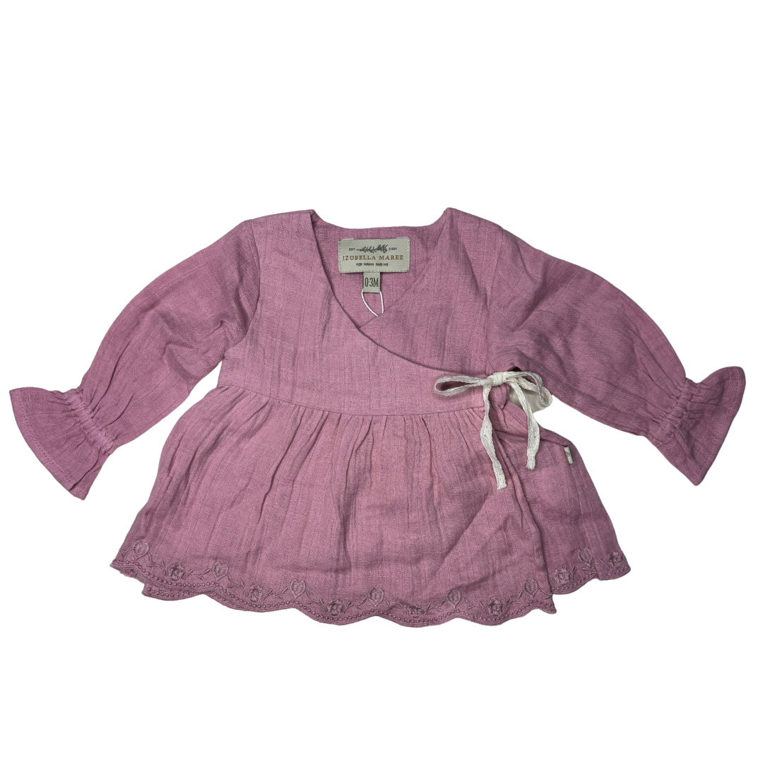 Dreamers Wrap Blouse, Vintage Rose