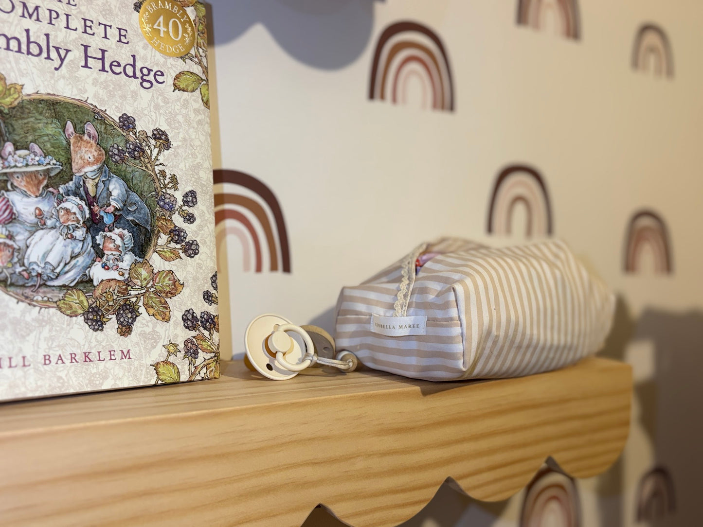 Baby Wipe Cover, Sand Stripe