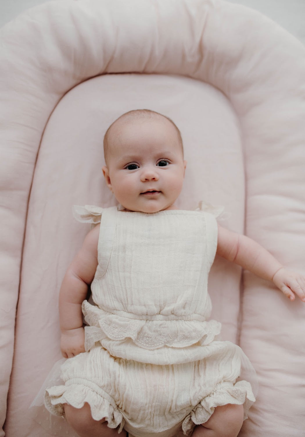 Baby Blanket, Baby Play Mat, Baby Clothes, Organic, Cotton Muslin, Baby Gift, Bonnet, beige, natural, cotton, cotton muslin, muslin, baby romper, cream.